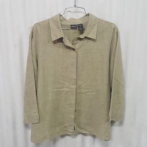 Patagonia Hemp Women's Button Down Shirt Size 16